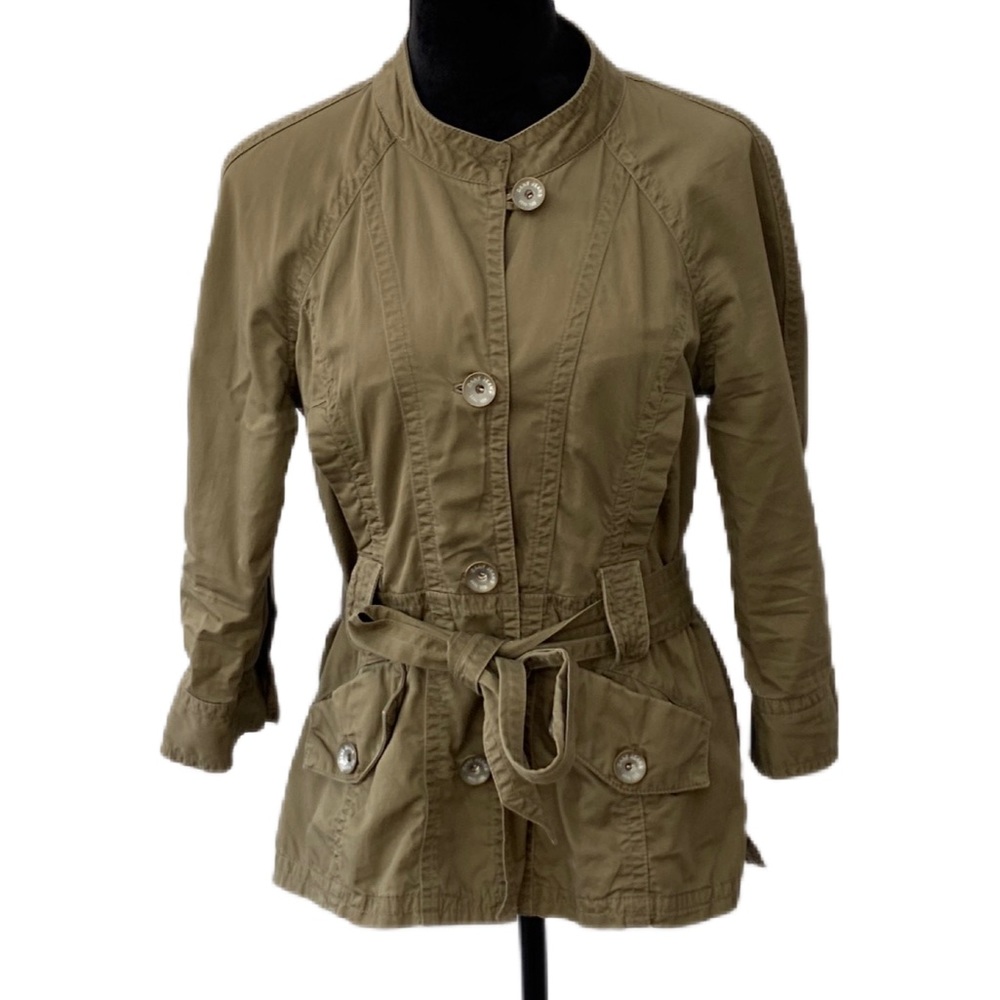 Vintage DKNY Utility Jacket.  Olive.  Size Medium